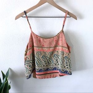 Cropped Patterned Top